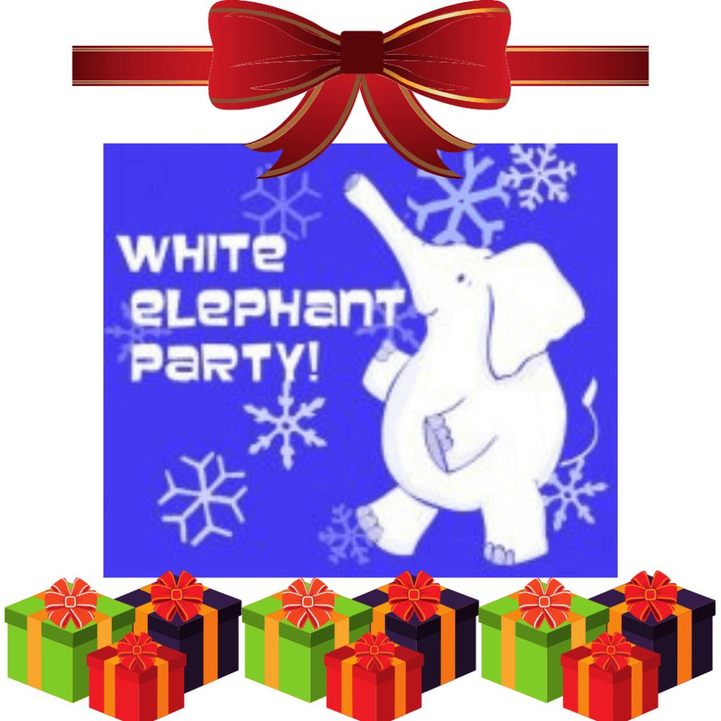 Oh What Fun It Is to Go Holiday Shopping, Made You Smile Back, White Elephant Party