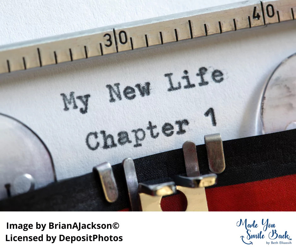 An Image with text "My New Life Chapter 1"