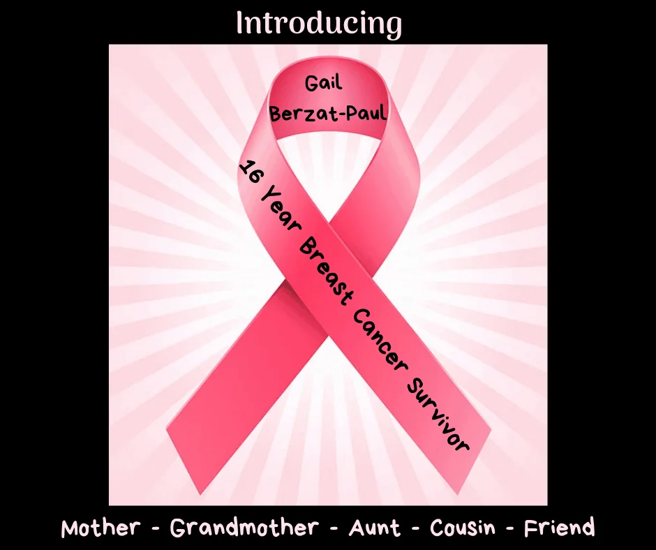 16 Year Breast Cancer Survivor, Made You Smile Back Baby Boomer of the Month, December 2019 Gail Berzat-Paul, Make You Smile, Made You Smile