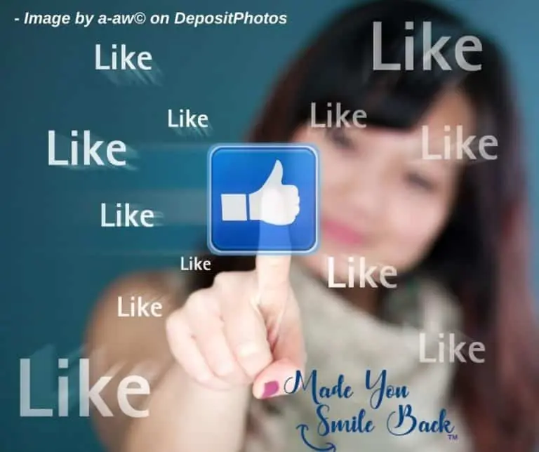 Photo of Girl Touching Facebook Screen